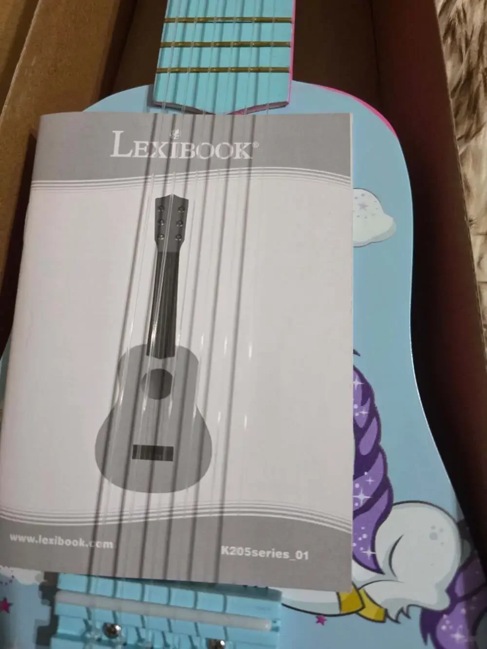 Lexibook My First Wooden Guitar Unicorn 21 Inches